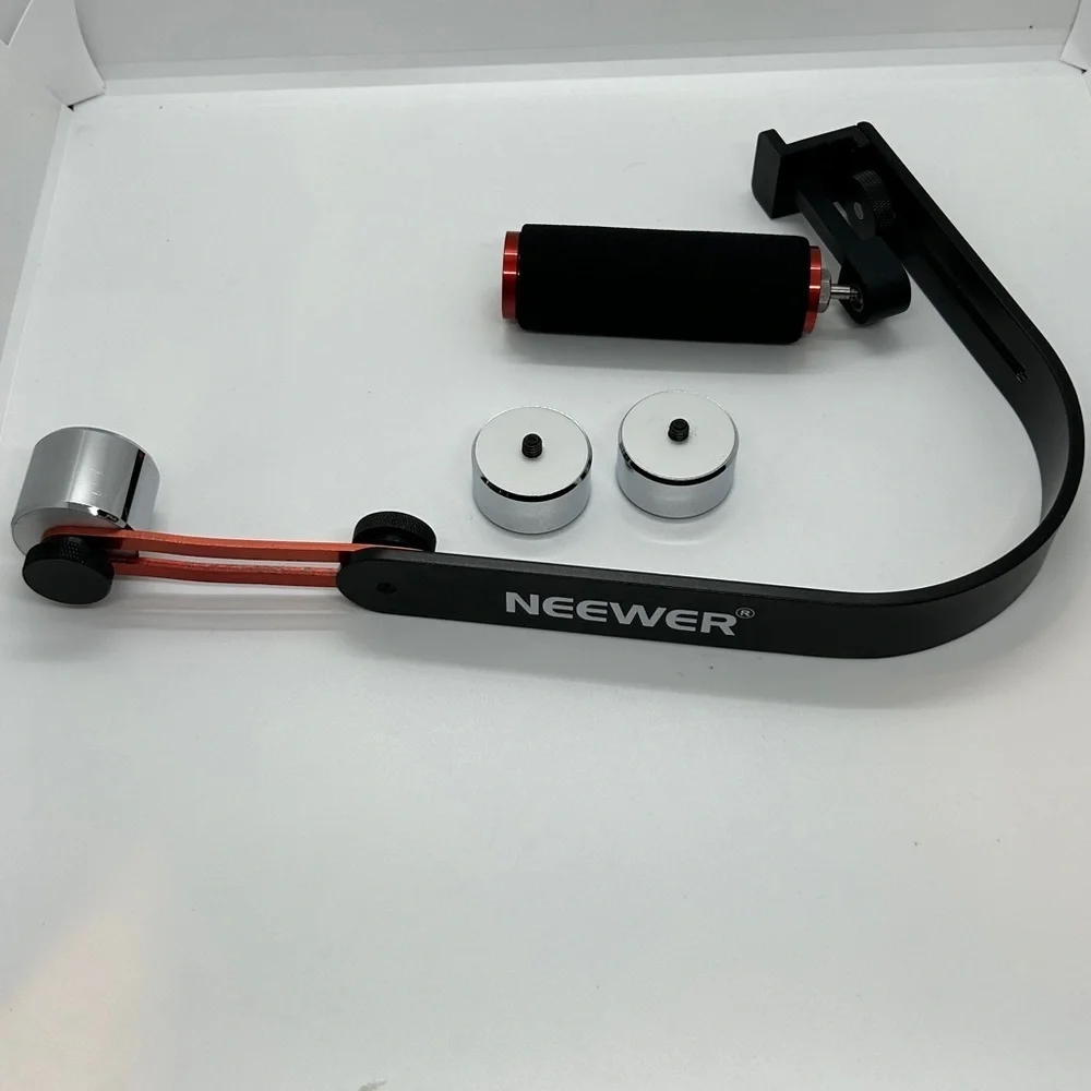 Neewer black & red Handheld Stabilizer+Tripod Mount Base Adapter